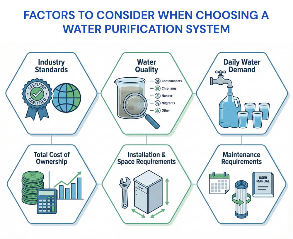 Factors to consider for water filtration system