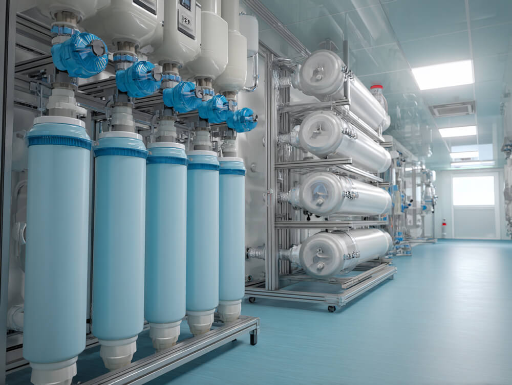 Water filtration system in healthcare